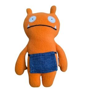 Uglydoll Little Ugly Wage Orange With Blue Apron Plush Monster Toy 51484 Doll